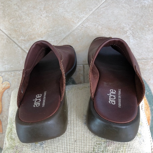 AUTHENTIC ARCHE SLIDES- ALL LEATHER-Euro size 41. - Picture 4 of 5